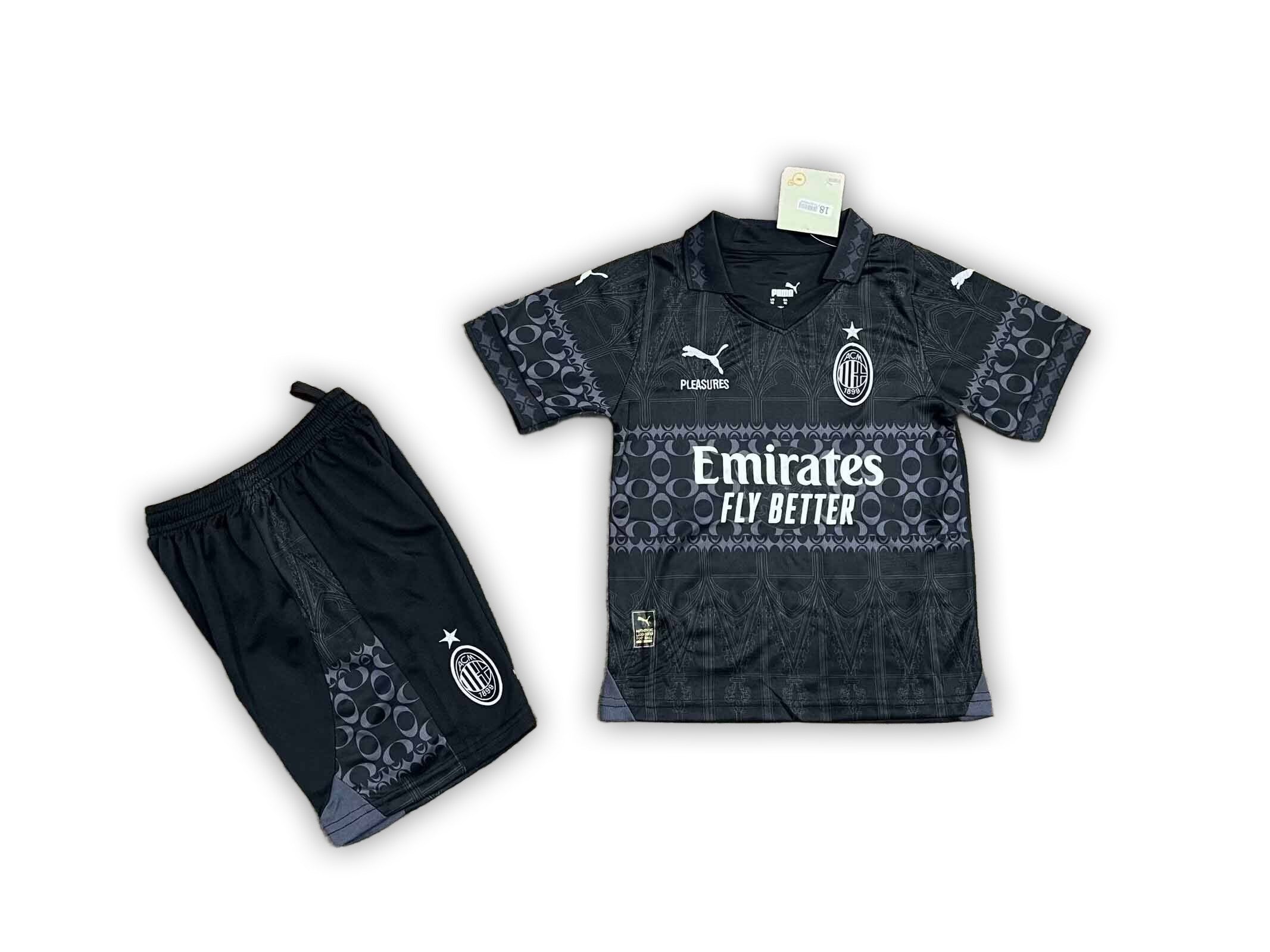 AC Milan Puma x Pleasures 2024/25 Away Kids