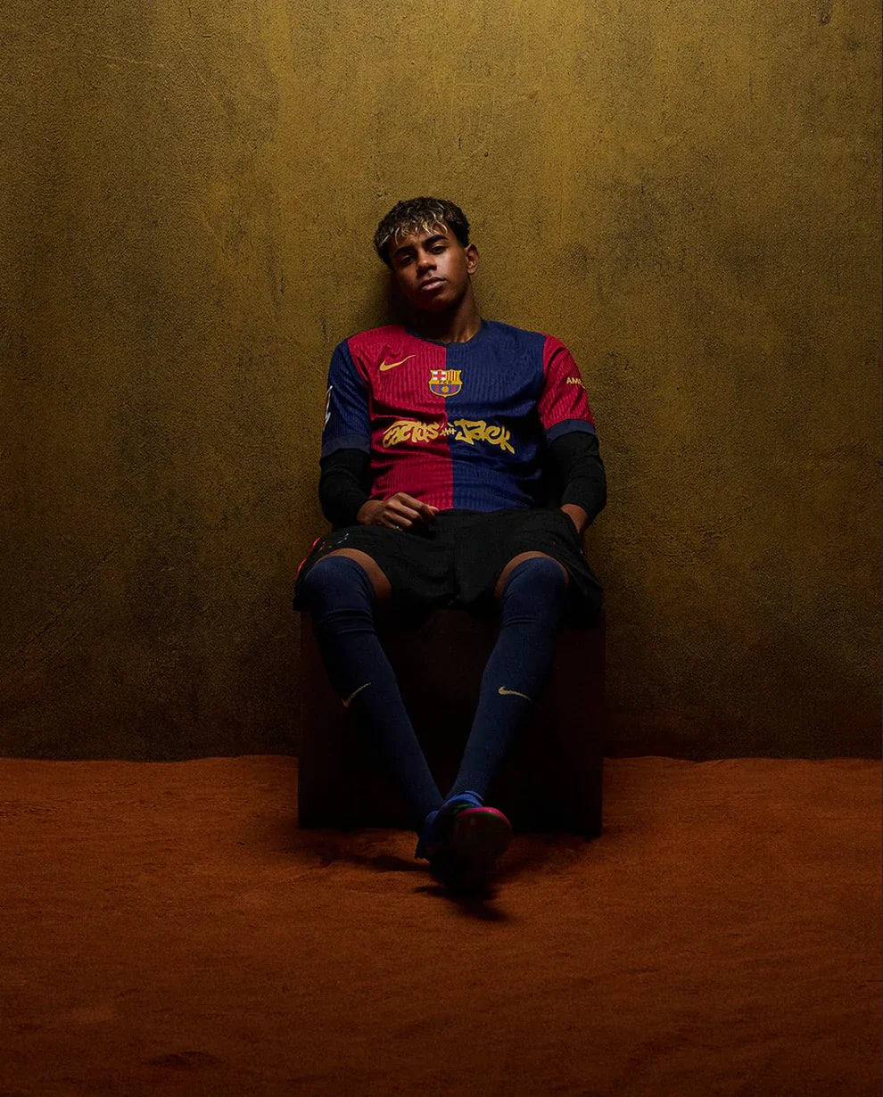 Barcelona 2024/25 Home x Travis Scott Special Player Version