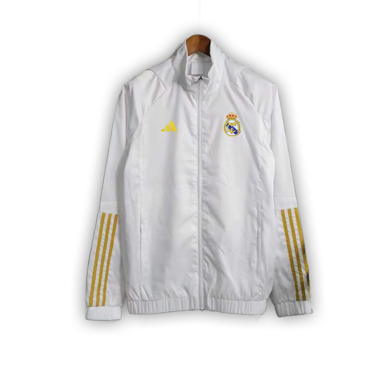 Real Madrid 2023 White Windbreaker