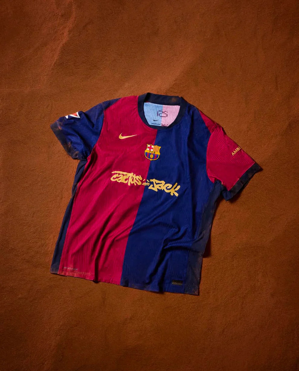 Barcelona 2024/25 Home x Travis Scott Special Player Version