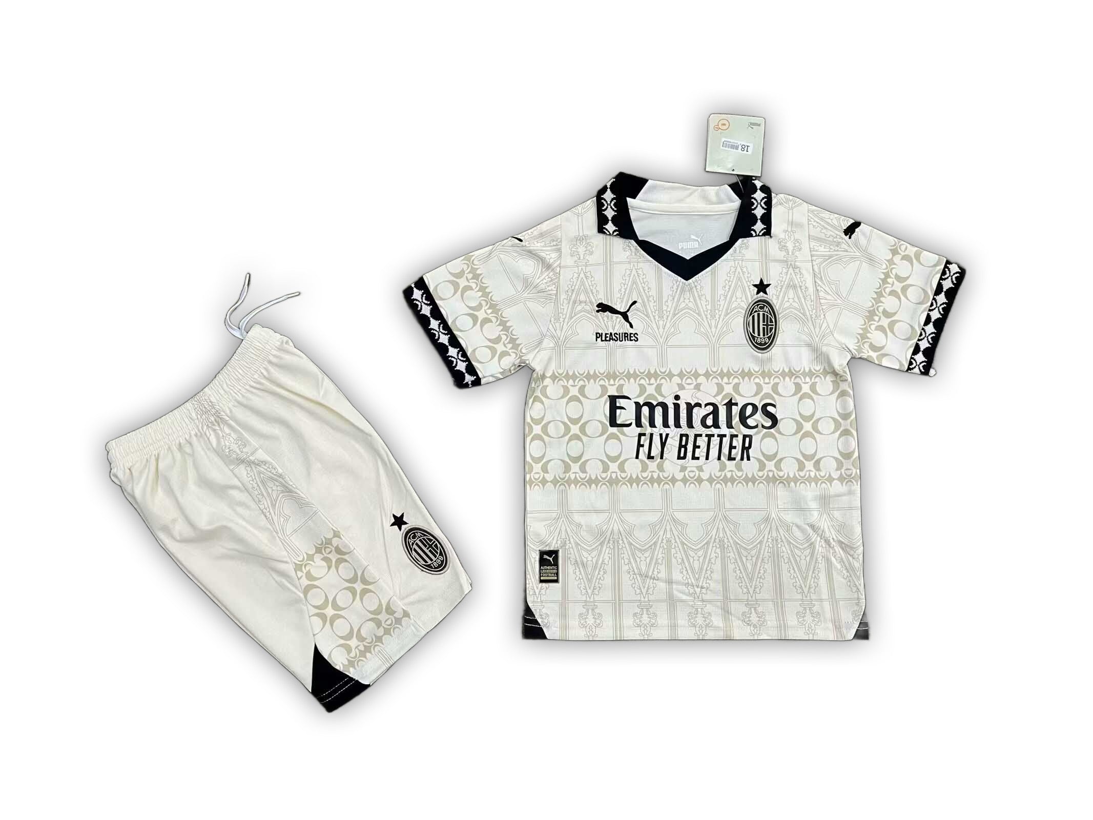 AC Milan Puma x Pleasures 2024/25 Home Kids